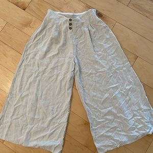 Cropped wide leg pant